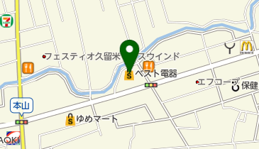 ベスト電器 B・B久留米南店の地図画像