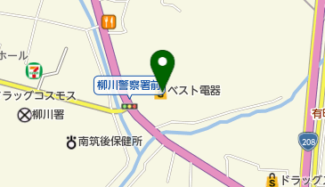 ベスト電器 B・B柳川店の地図画像