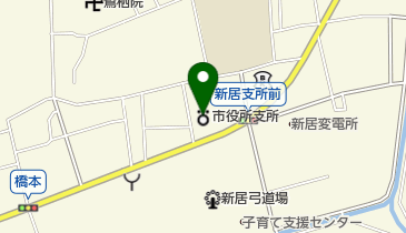 湖西市新居支所の地図画像