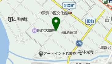 蕪水亭 おはこの地図画像