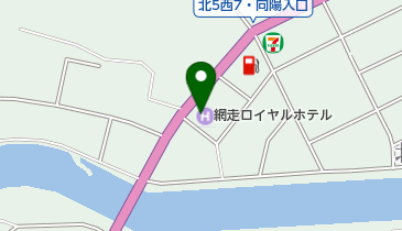 網走ロイヤルホテルの地図画像