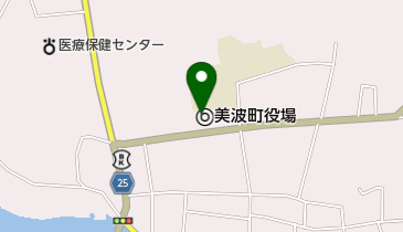 美波町役場の地図画像