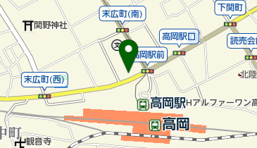 高岡マンテンホテル駅前の地図画像