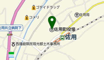 佐用町役場の地図画像