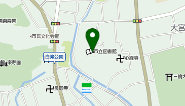 三島市立図書館の地図画像