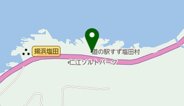 道の駅 すず塩田村の地図画像