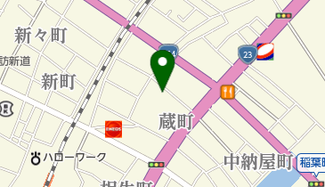 四日市市なやプラザの地図画像