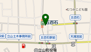 立山町元気交流ステーション(愛称:みらいぶ) 1階南側の地図画像