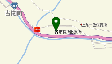 甲府市役所 上九一色出張所の地図画像