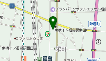 東横イン福島駅東口Iの地図画像