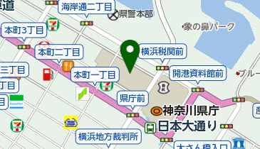 神奈川県庁新庁舎の地図画像