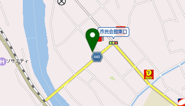 下呂市下呂図書館の地図画像