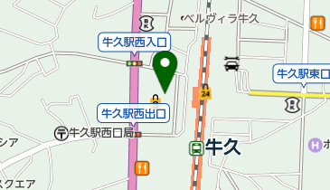 牛久市役所エスカードプラザの地図画像