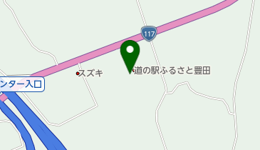 道の駅 ふるさと豊田の地図画像