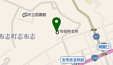 志布志市役所 志布志庁舎 2階の地図画像