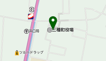 三種町役場の地図画像