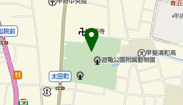 甲府市 遊亀公園付属動物園の地図画像