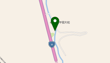 道の駅 甲斐大和の地図画像