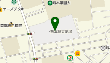 熊本県立劇場 地下控室の地図画像