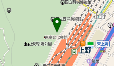 上野グリーンサロンの地図画像