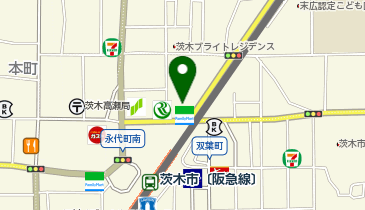 コミックバスター 阪急茨木市駅前店の地図画像