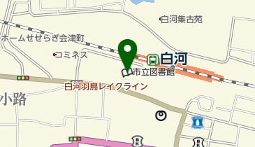 白河市立図書館の地図画像