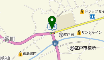 室戸市役所 本庁ロビーの地図画像