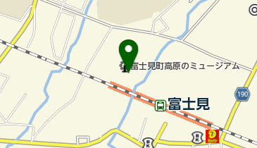 富士見町図書館の地図画像