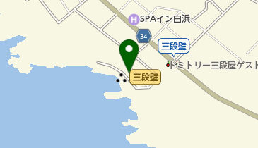 三段壁洞窟の地図画像