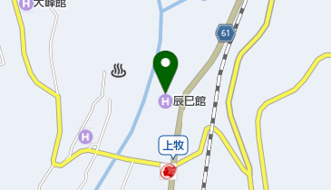 上牧温泉 辰巳館の地図画像