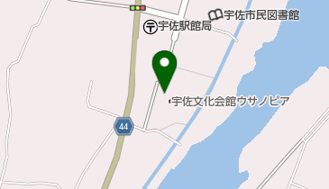 宇佐文化会館・ウサノピアの地図画像