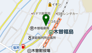 木曽福島駅前観光案内所の地図画像