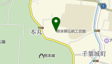 熊本県伝統工芸館2Fホールの地図画像