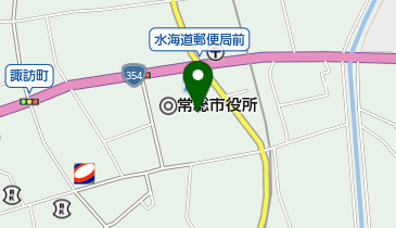常総市役所本庁舎の地図画像
