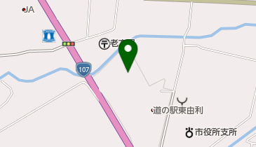 由利本荘市 黄桜温泉 湯楽里の地図画像