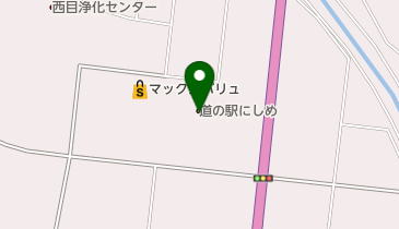 由利本荘市 道の駅にしめ物産館の地図画像