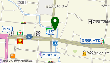 牛角宇都宮中央店の地図画像