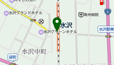 水沢駅 水沢観光案内所の地図画像