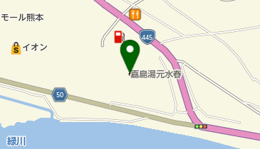 嘉島湯元水春の地図画像