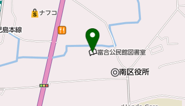 とみあい図書館の地図画像