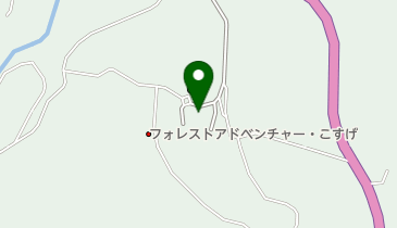 道の駅「こすげ」ふれあい館の地図画像