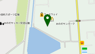 namcoおのだサンパーク店の地図画像