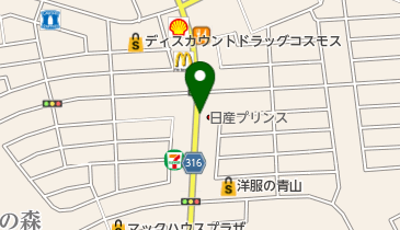 namcoゆめタウン光の森店の地図画像