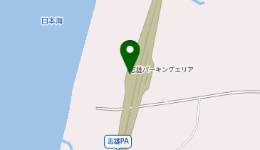 のと里山海道 志雄PA(上り)の地図画像