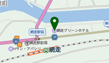 網走グリーンホテルの地図画像