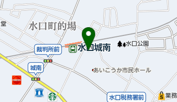 甲賀市水口図書館の地図画像