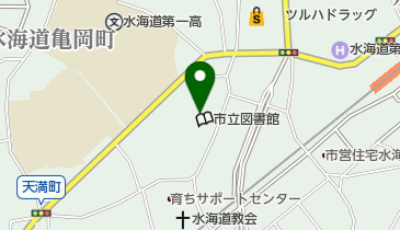 常総市立図書館の地図画像