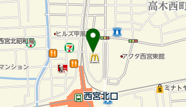 にしきた献血ルームの地図画像