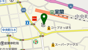 パーラ太陽室蘭店の地図画像