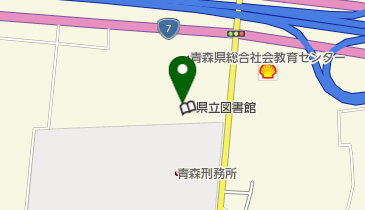青森県立図書館の地図画像